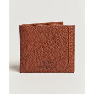 Polo Ralph Lauren Pebbled Leather Billfold Wallet Saddle Brown