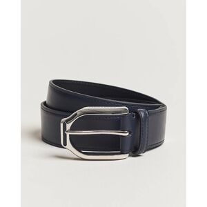 Ralph Lauren Purple Label Darwin Leather Belt Navy Calf