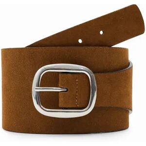 Desigual Split-leather belt - BROWN - 95