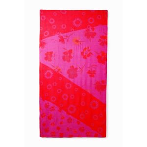 Desigual Rectangular floral foulard - RED - U