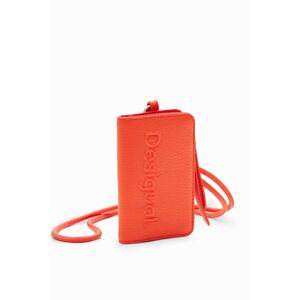 Desigual S logo cord wallet - ORANGE - U