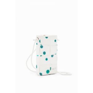 Desigual L woven droplets phone pouch - WHITE - U