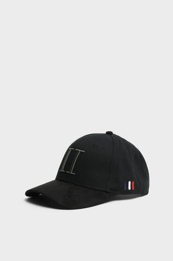 Les Deux Caps Baseball Cap Suede Ii Svart  Male Svart