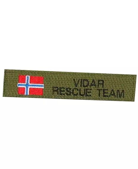 Patch 6 pack m/Flagg u/Borrelås - Norge - Navnestriper