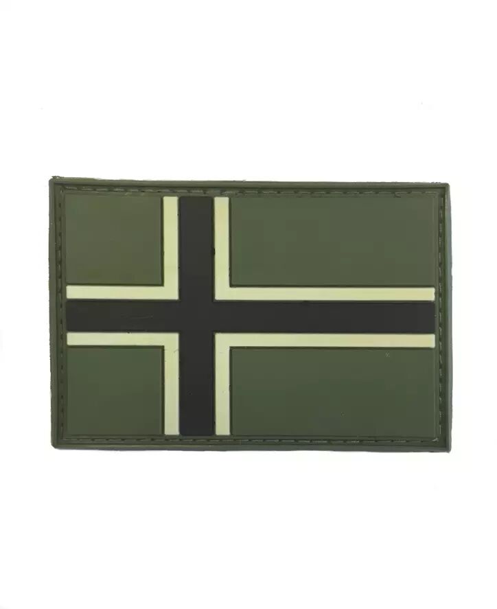 Patch Velcro PVC - Norge - Flagg - Grønn