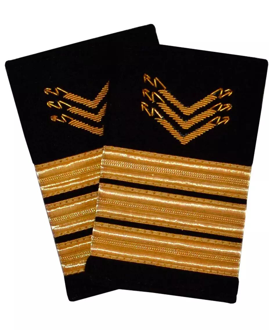 Uniform Skipsfart Elektro - 3 gullstriper - Norge - Distinksjoner