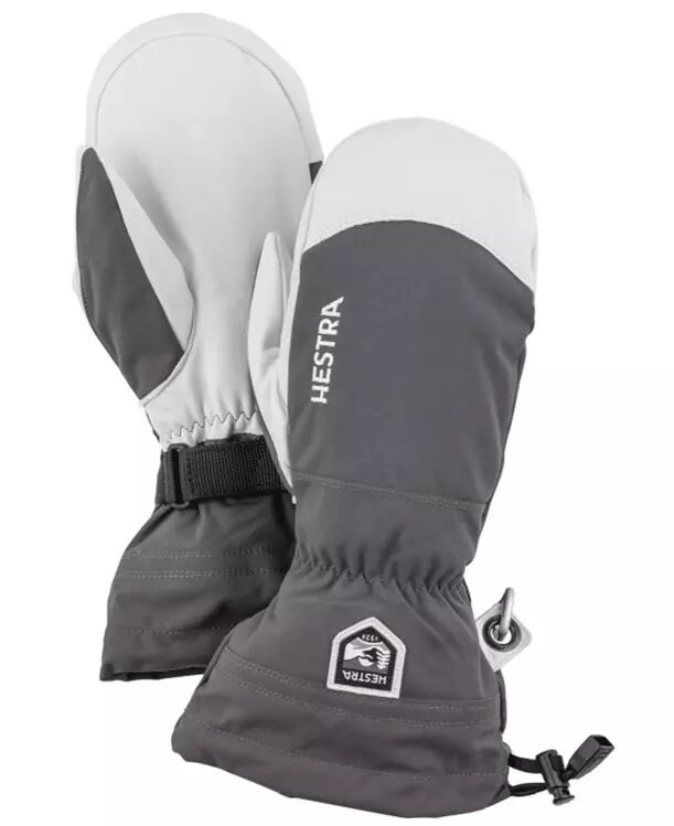 Hestra Army Leather Heli Ski - Votter - Grey - 10