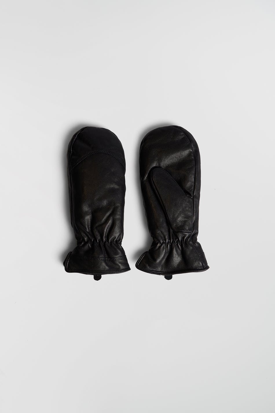 Gina Tricot Vega leather mitten M/L  Black (9000)