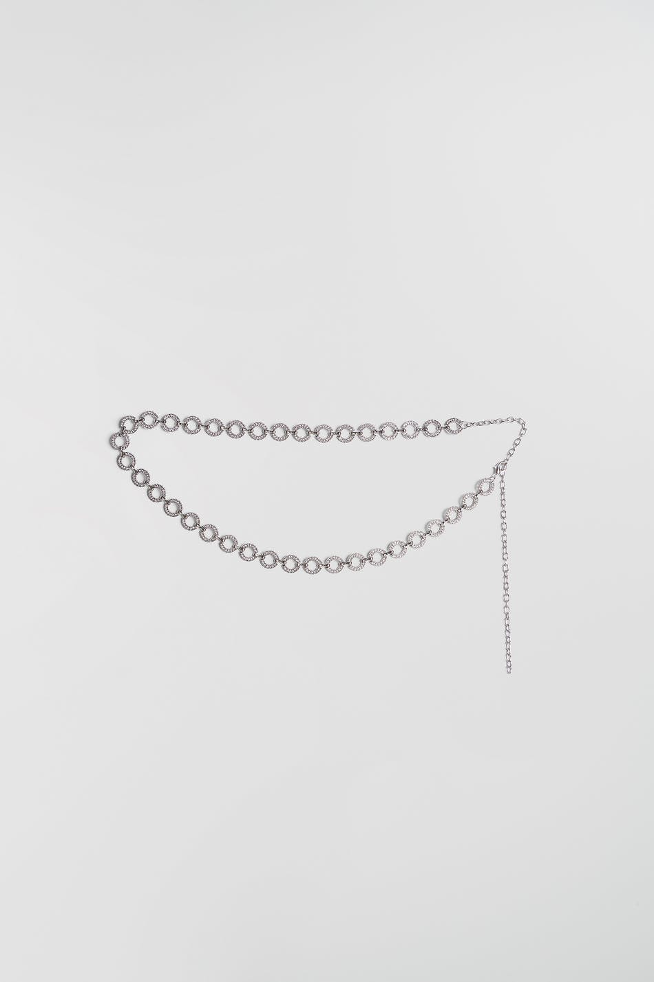 Gina Tricot Cleo chain belt XS/S  Silver metallic