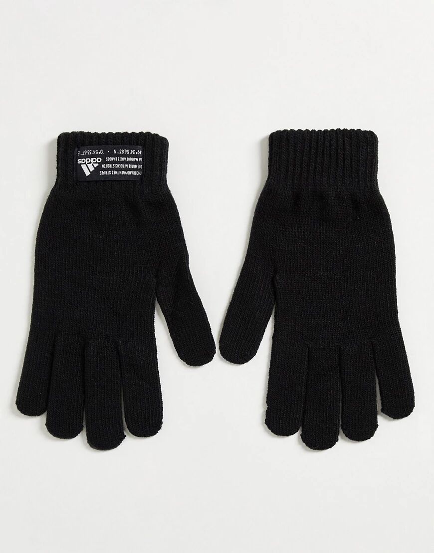 adidas performance adidas gloves in black  Black