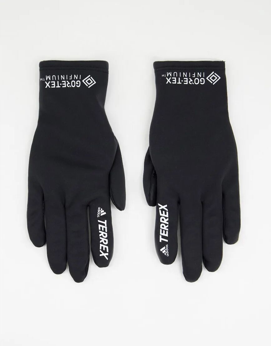 adidas performance adidas Terrex Outdoor gloves in black  Black