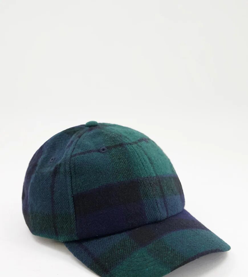 Barbour Beacon check cap in green Exclusive at ASOS-Navy  Navy