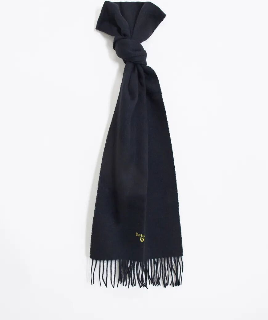 Barbour plain lambswool scarf in black  Black