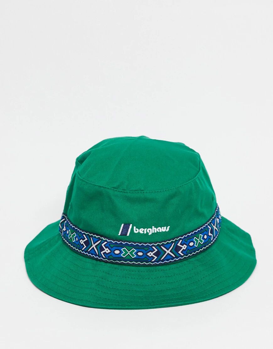 Berghaus Aztec bucket hat in green  Green