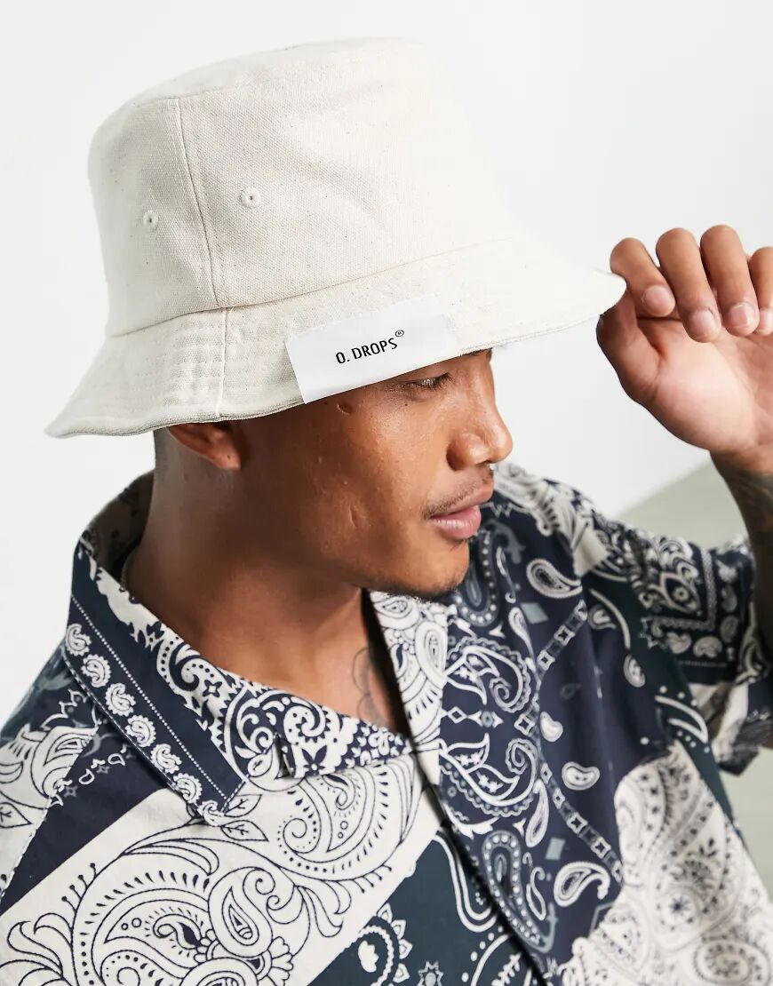 Bershka bucket hat in stone-Neutral  Neutral