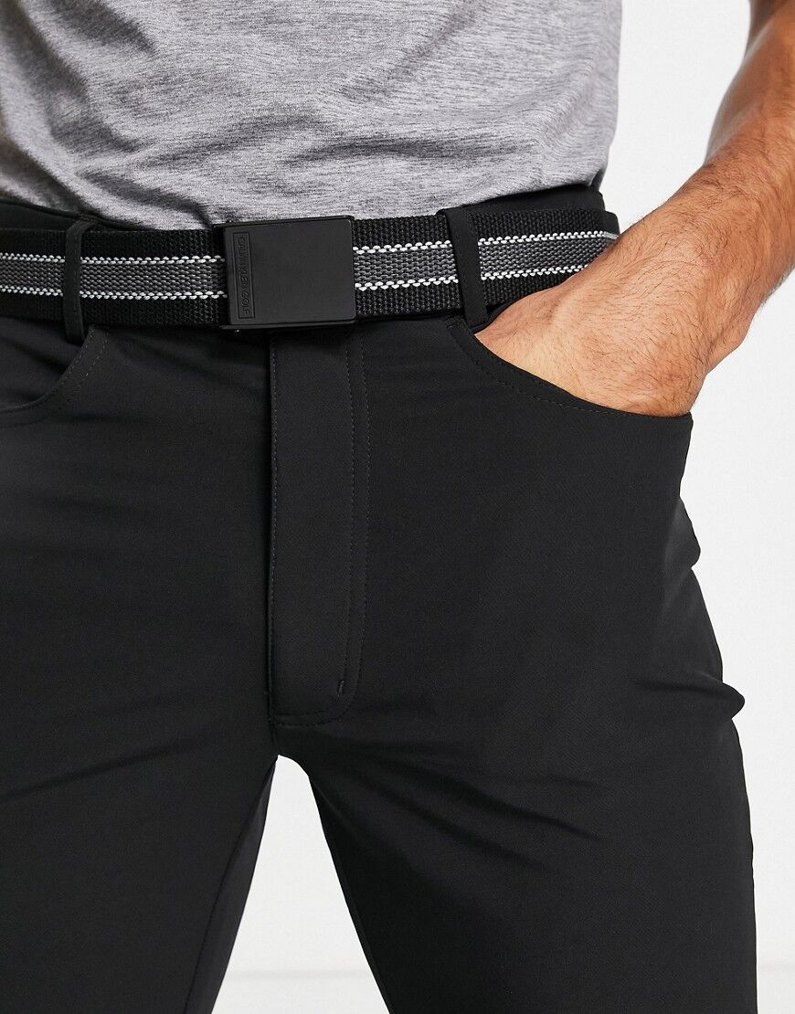 Calvin Klein Golf webbing belt in black  Black