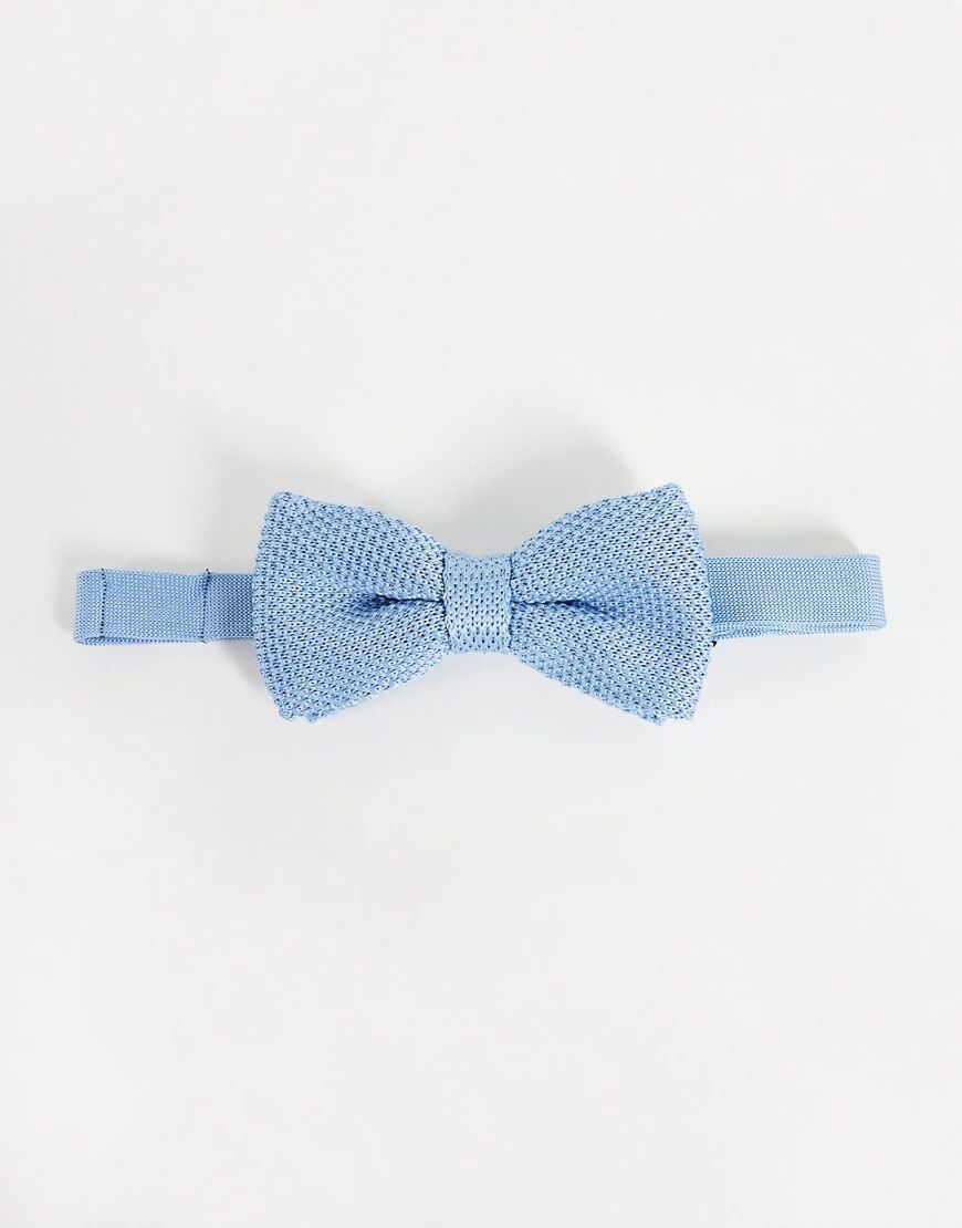 Devils Advocate knitted bow tie-Blue  Blue