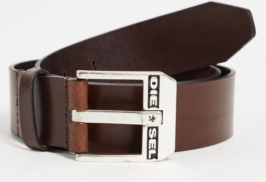 Diesel bluestar belt in tan-Brown  Brown