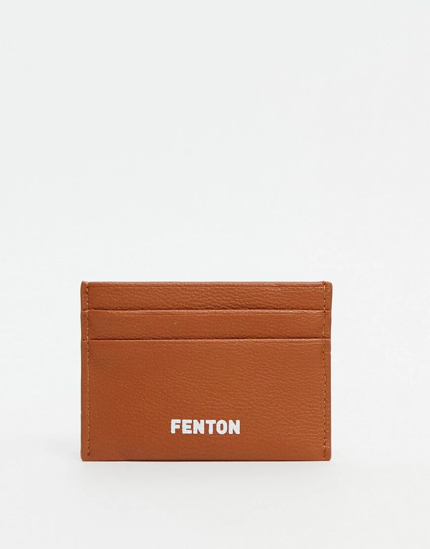 Fenton card holder in tan-Brown  Brown