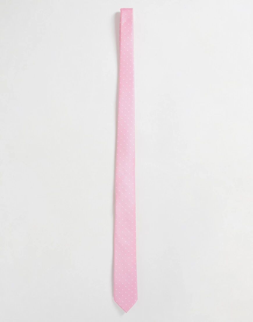 French Connection dotted tie-Pink  Pink