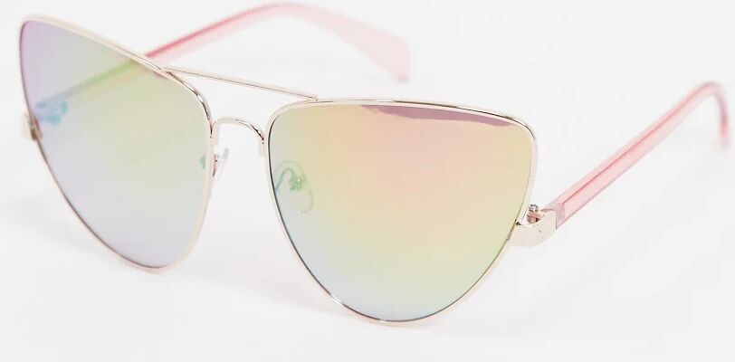 Jeepers Peepers oversized cat eye sunglasses-Pink  Pink