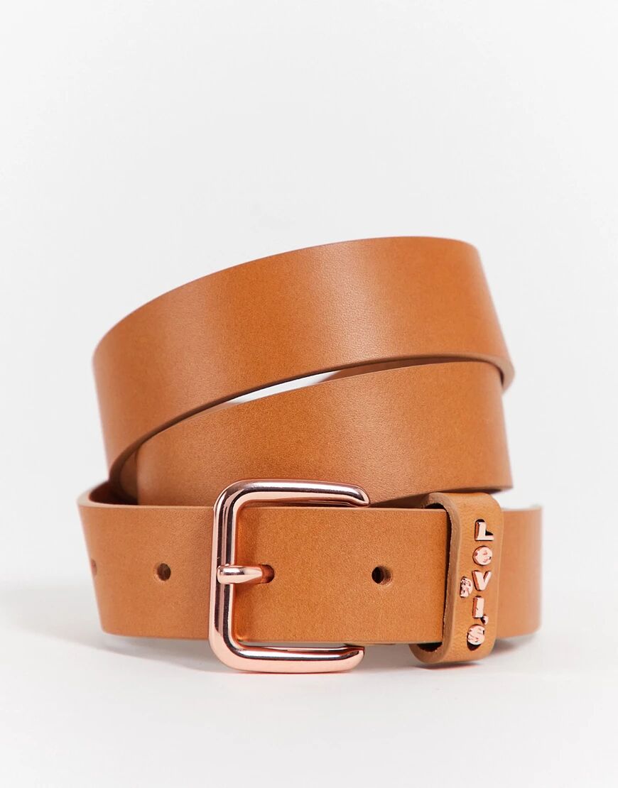 Levis Levi's Calypso leather belt in brown  Brown