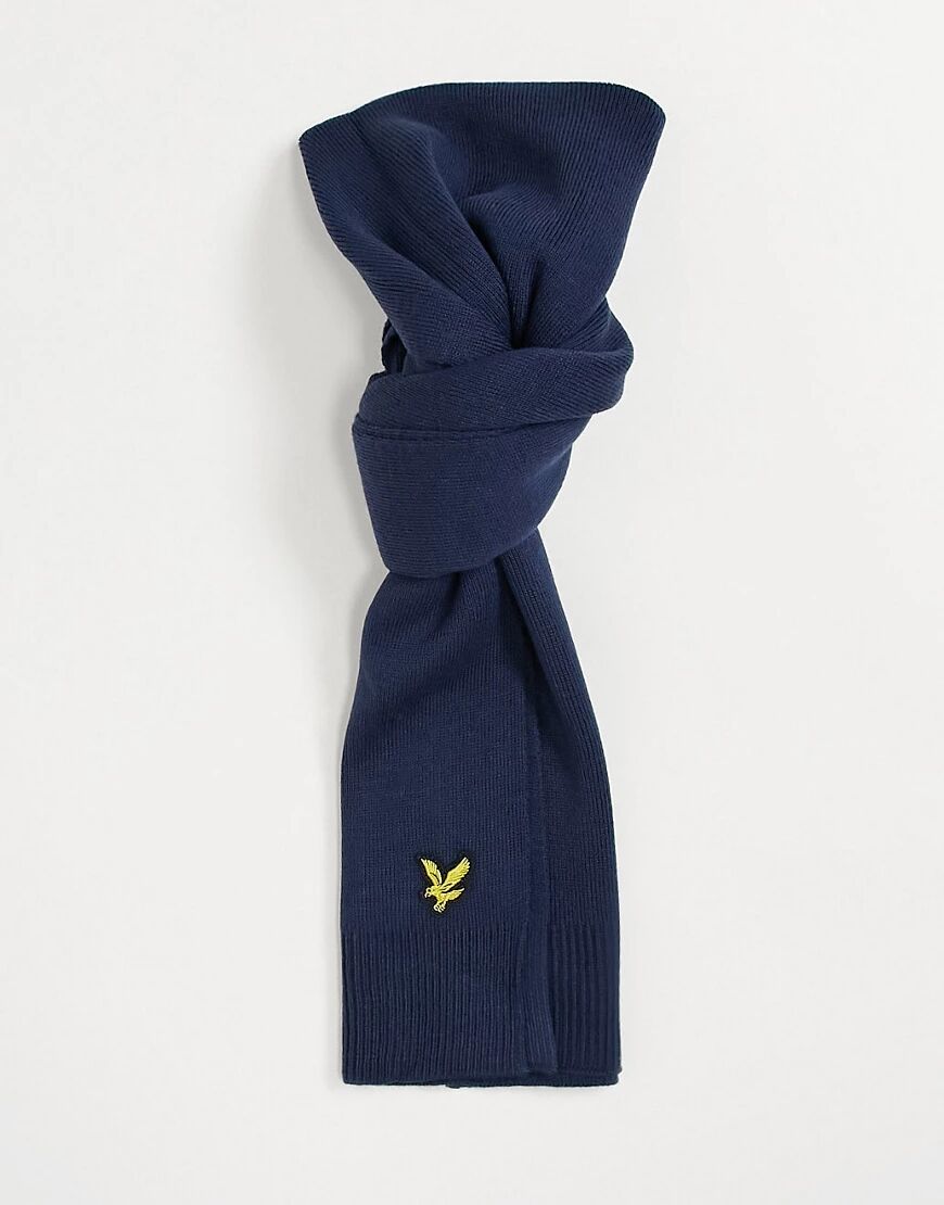 Lyle & Scott scarf-Navy  Navy