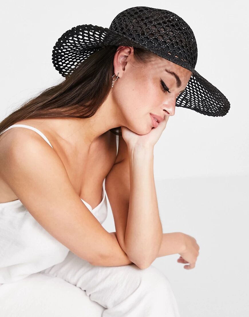 Mango summer hat in black  Black