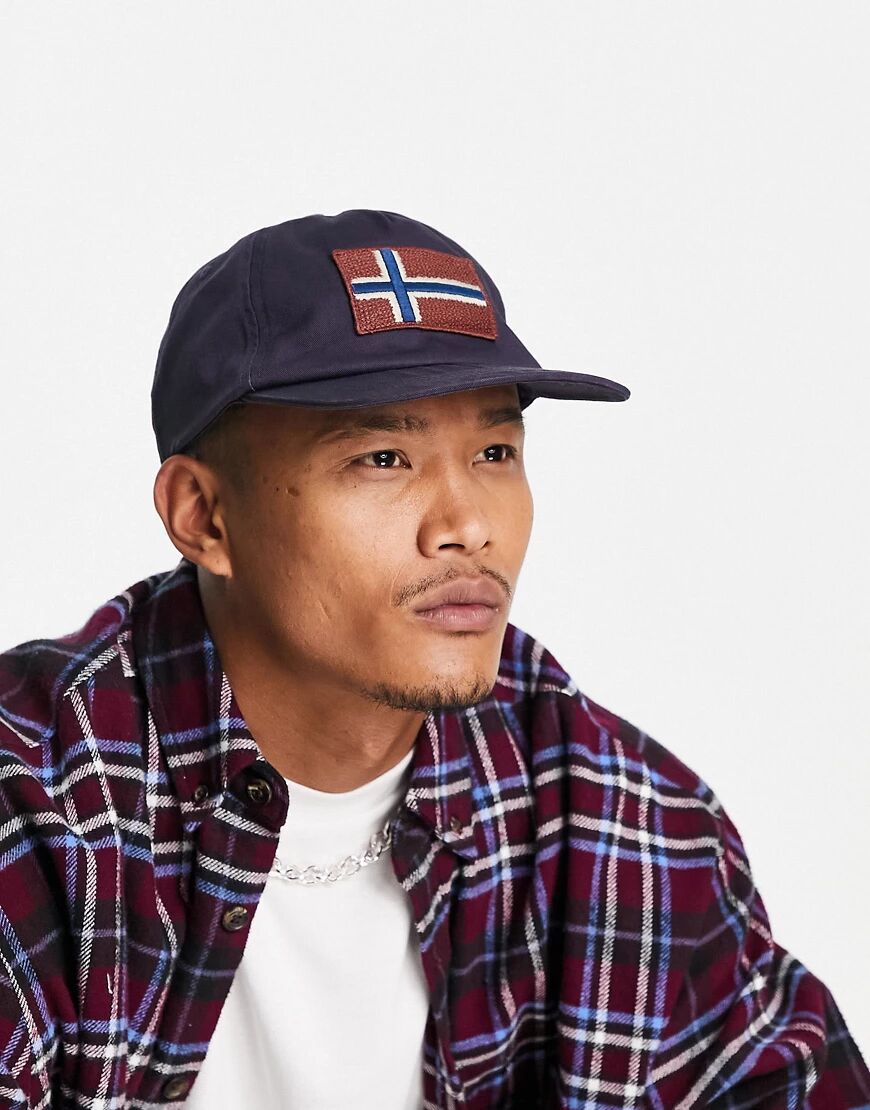 Napapijri Fontan cap in navy-Blue  Blue