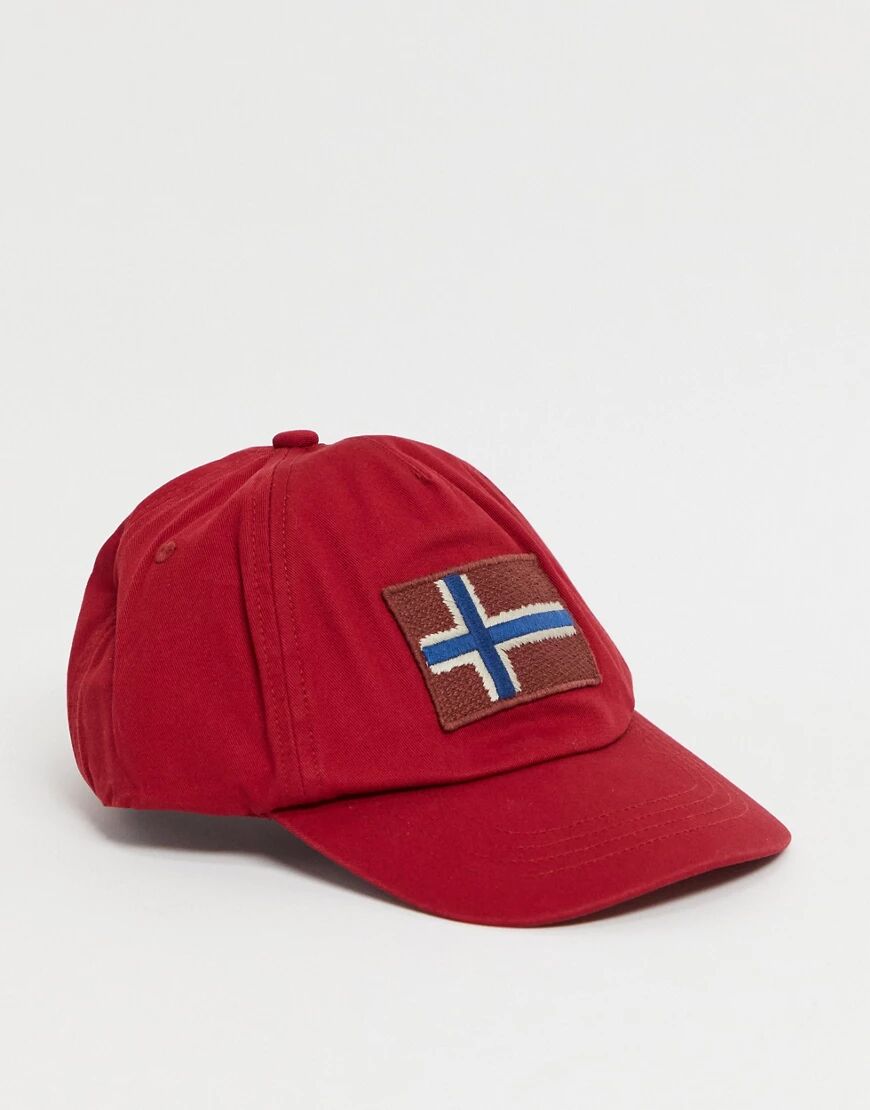 Napapijri Fontan cap in red  Red