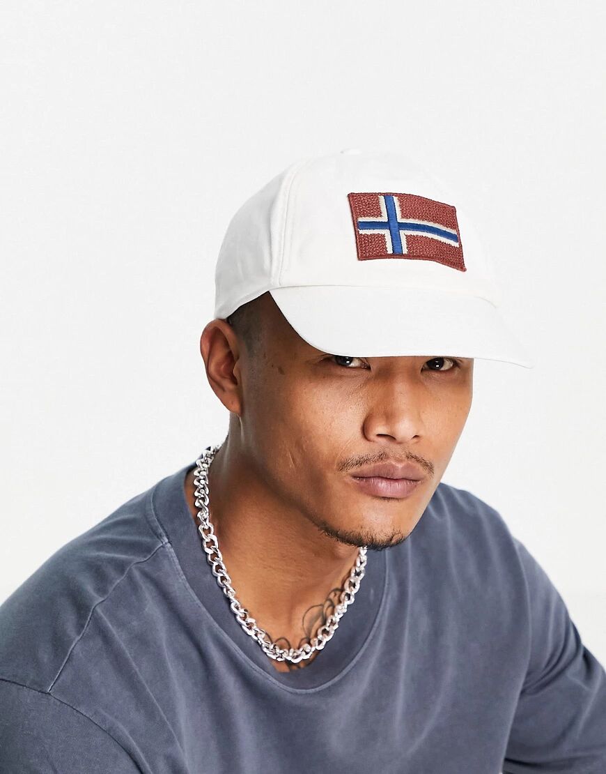 Napapijri Fontan cap in white  White