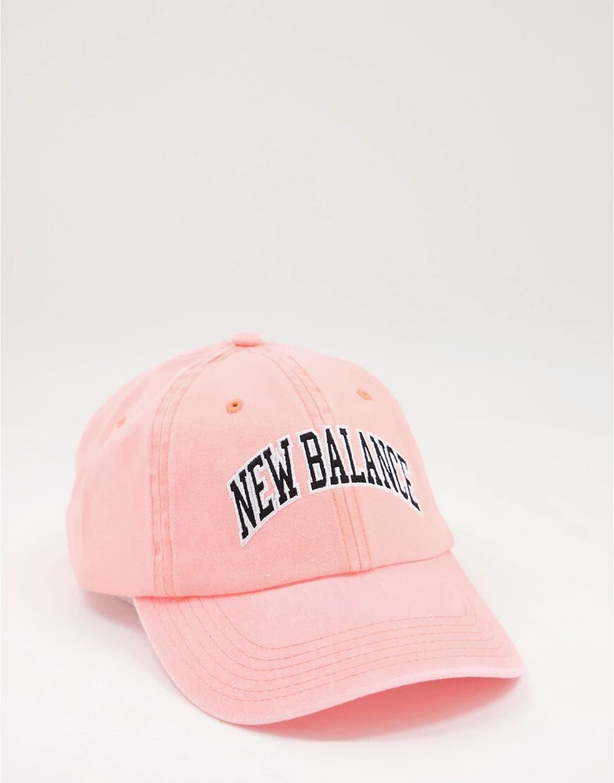 New Balance Collegiate logo baseball cap in pink  Pink