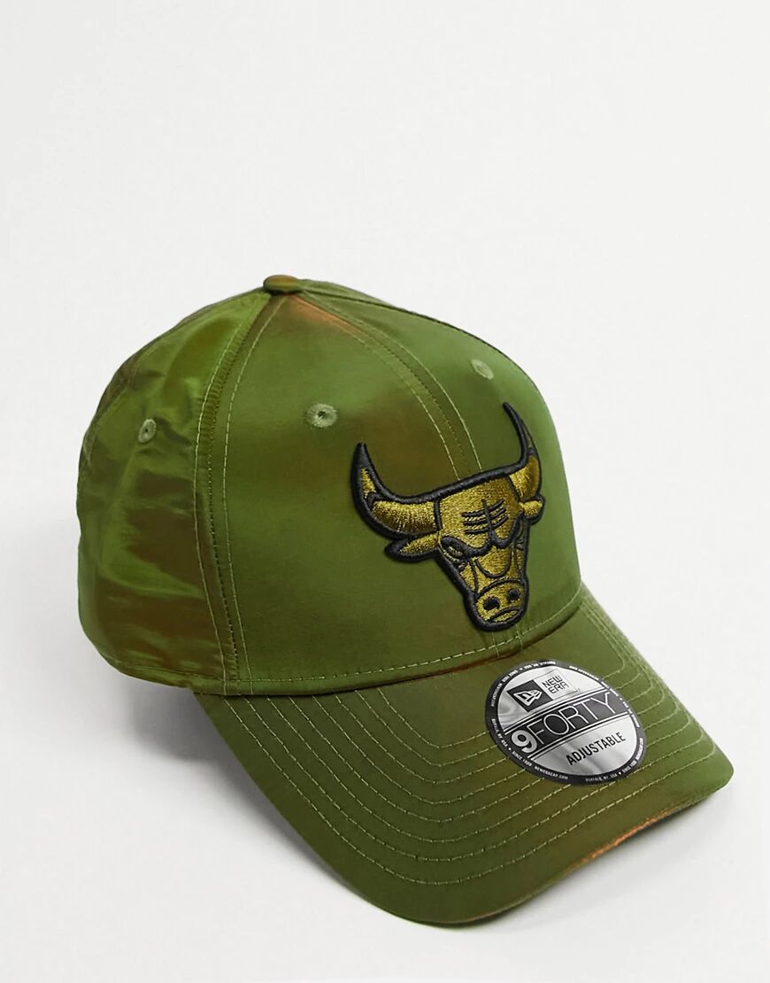 New Era 9FORTY Chicago Bulls baseball cap in hypertone green  Green
