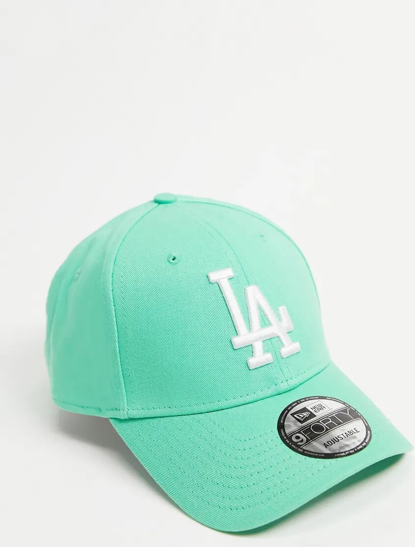 New Era 9FORTY Los Angeles Dodgers baseball cap in green  Green