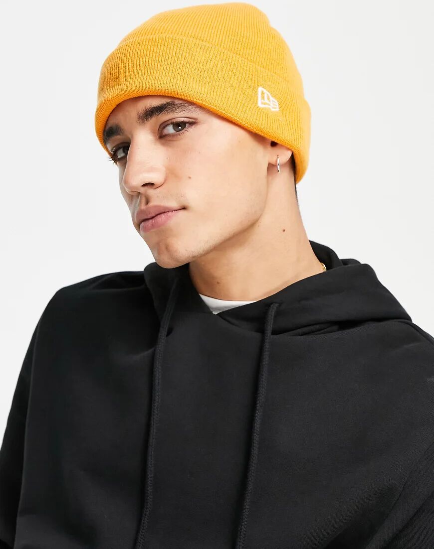 New Era beanie in orange  Orange