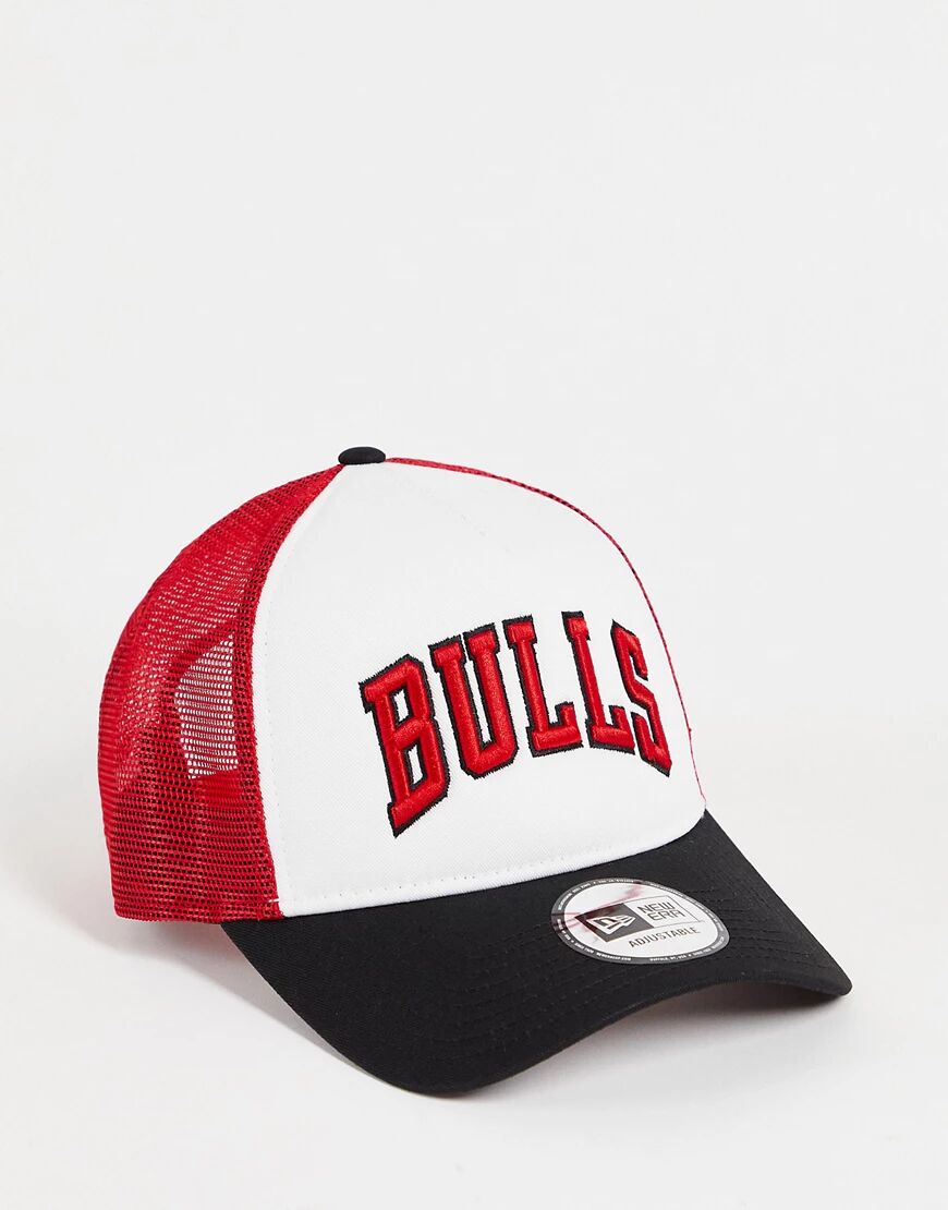 New Era Chicago Bulls trucker in black, white and red-Multi  Multi