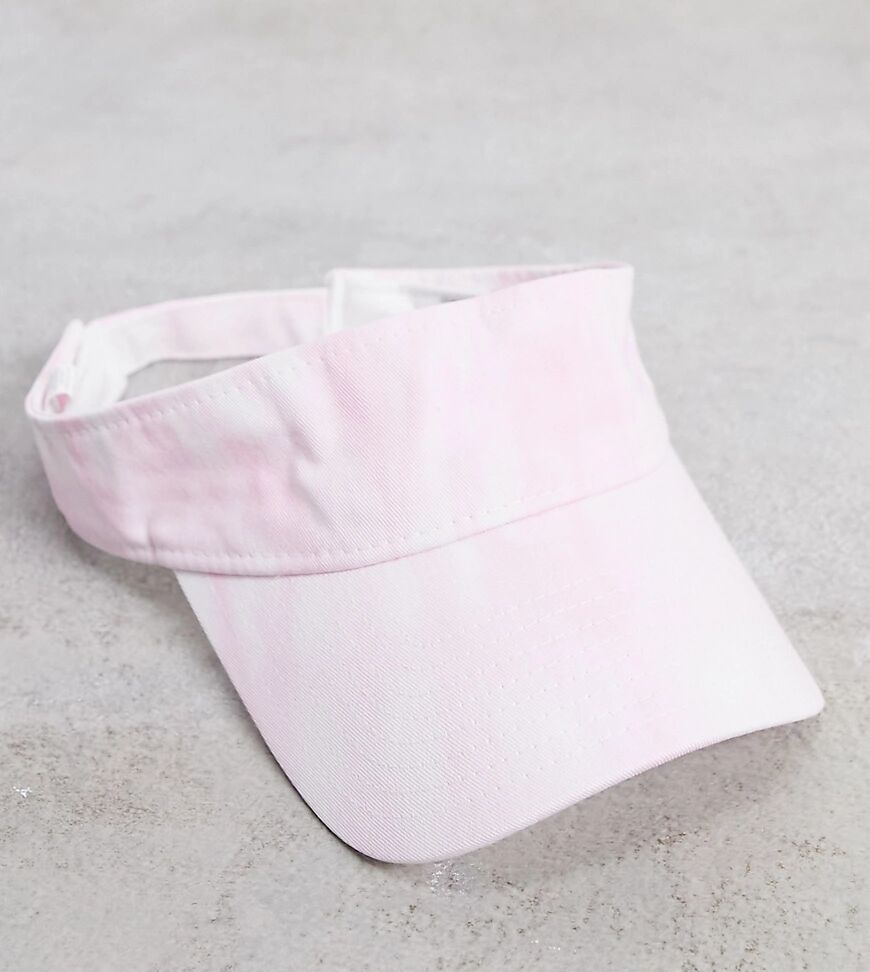 New Era Exclusive denim visor in pink tie dye  Pink