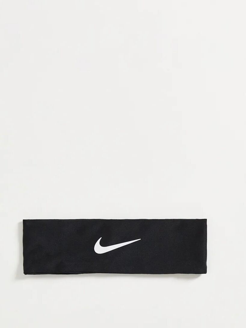 Nike Fury headband in black with white  Black