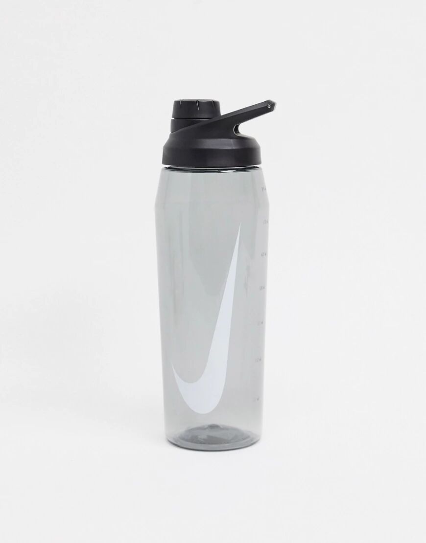 Nike Hypercharge Swoosh water bottle in black 700ml  Black