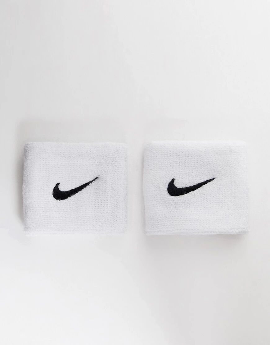 Nike Training Swoosh Wristbands In White  White