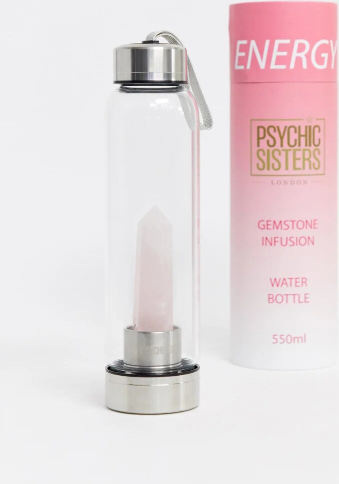 Psychic Sisters rose quartz crystal water bottle-Multi  Multi