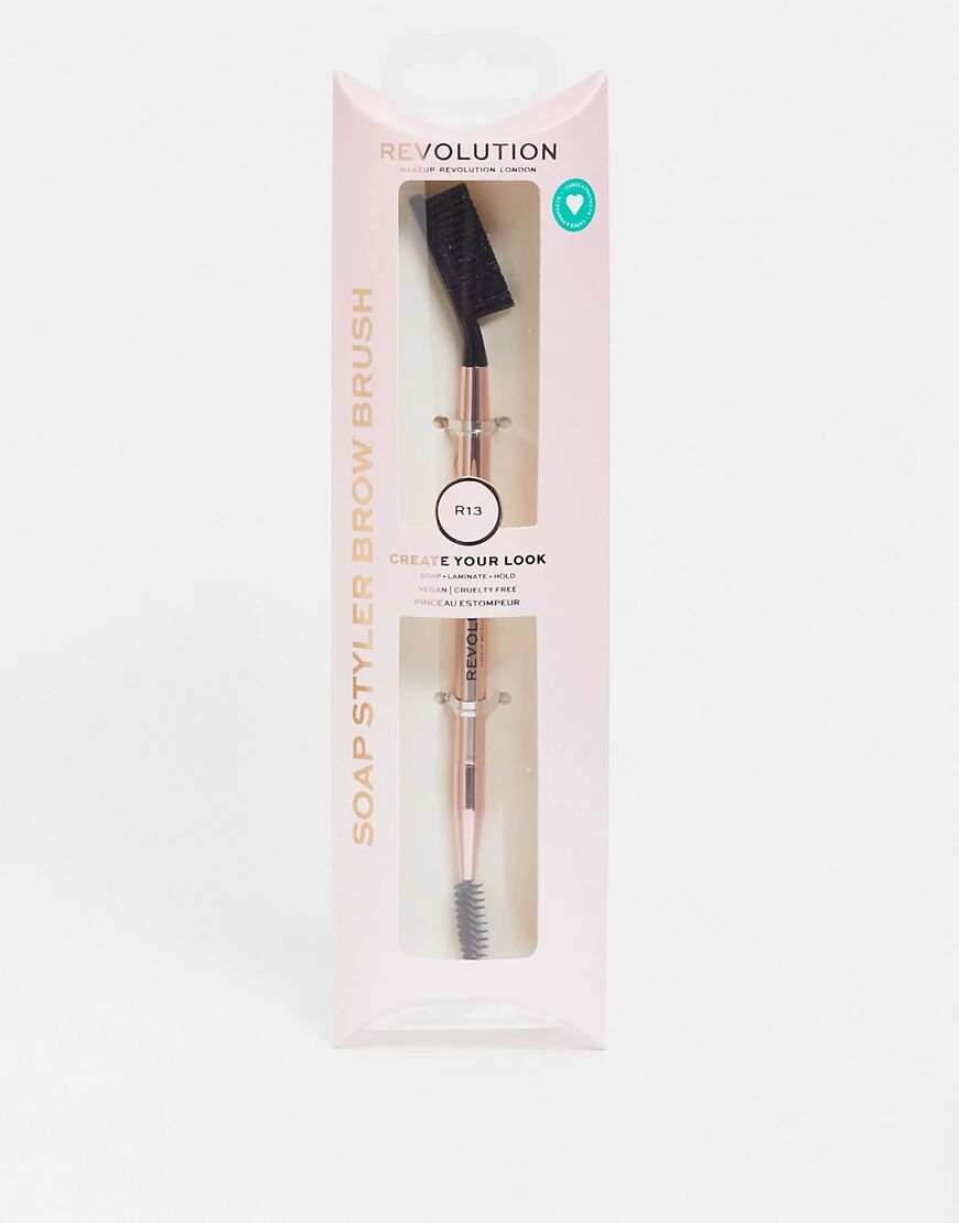 Revolution Rehab Create Soap Styler Brow Brush-No colour  No colour