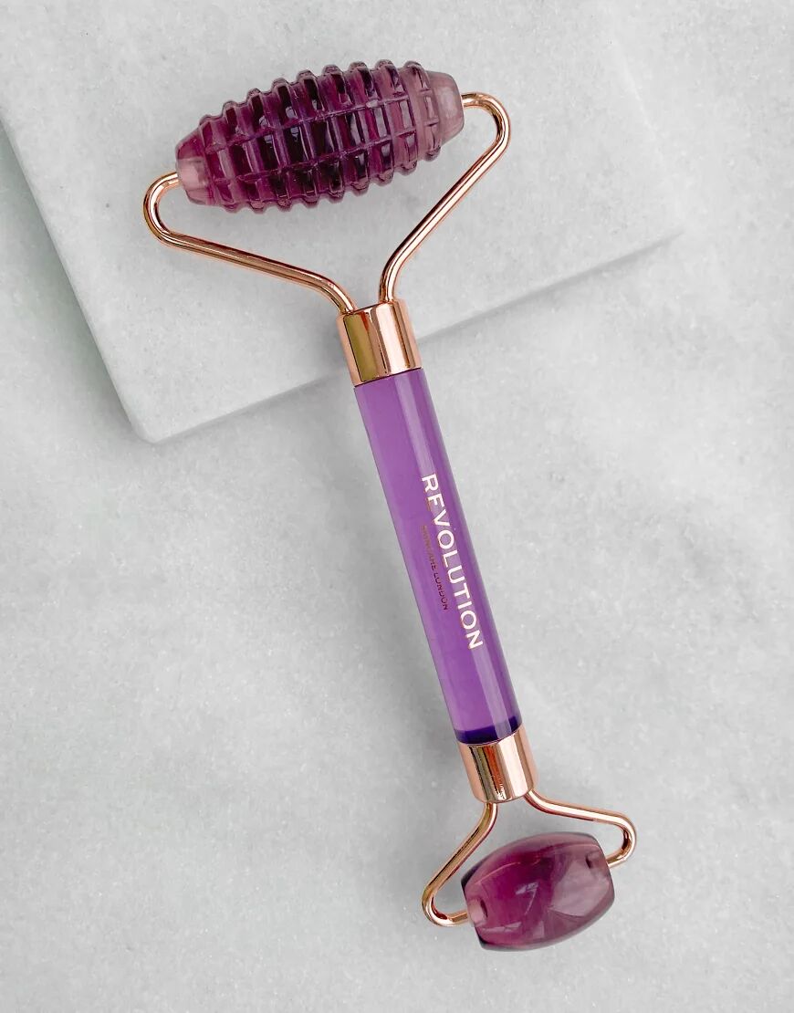 Revolution Skincare Amethyst Facial Roller-Purple  Purple