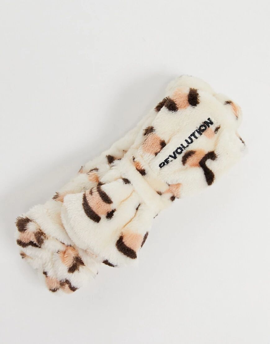 Revolution Skincare Luxe Leopard Print Headband-No colour  No colour