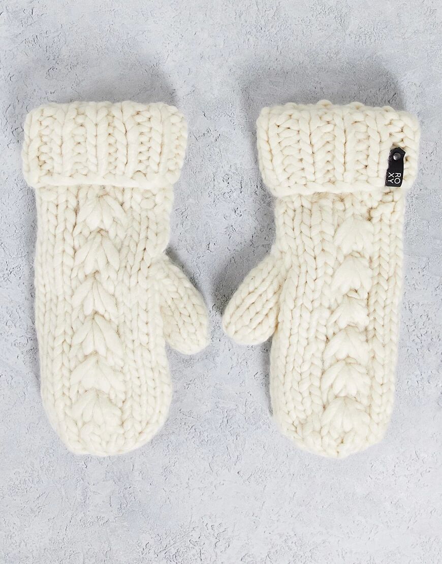 Roxy Winter mitten in cream-White  White