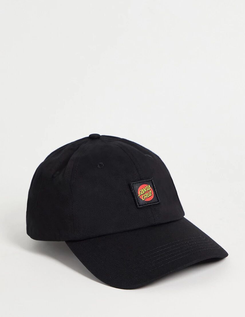 Santa Cruz classic dot cap in black  Black