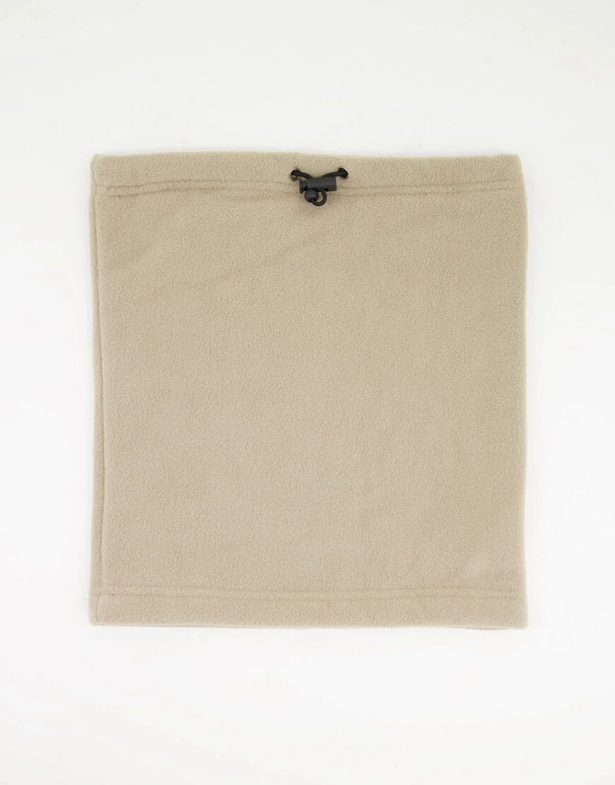 Selected Homme fleece snood in beige-Neutral  Neutral