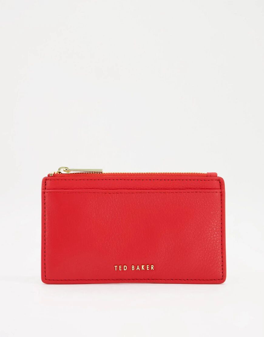 Ted Baker Sonya zip card wallet-Red  Red