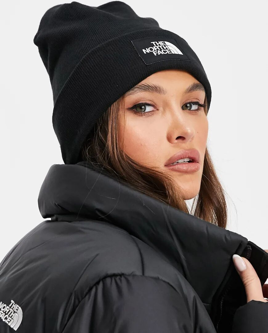 The North Face Dock Worker Recycled beanie in black  Black