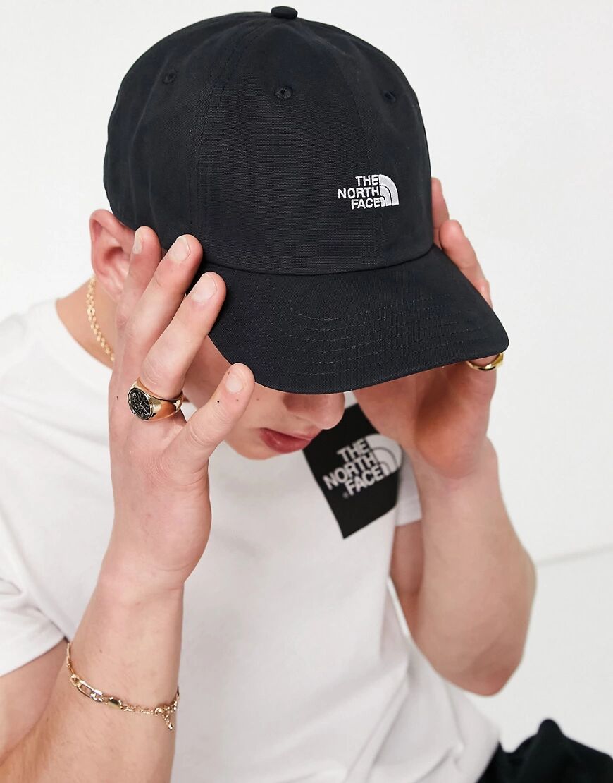 The North Face Washed Norm cap in black  Black